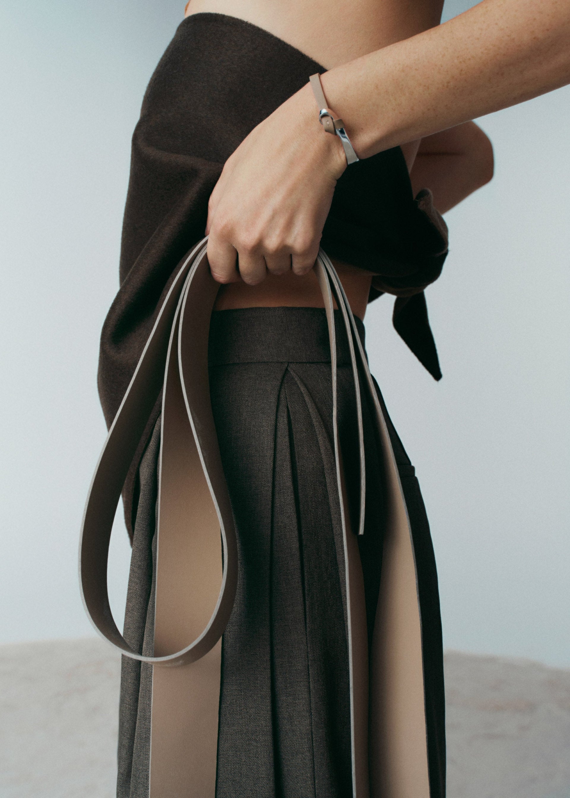 Ormé(오르메) 뱅글 팔찌 - 실버 토프 레더