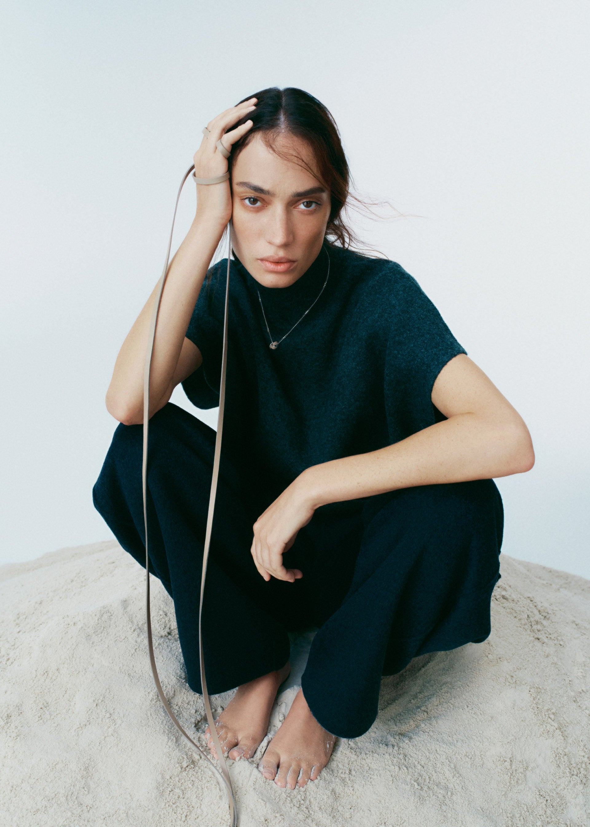 Ormé(오르메) 목걸이 - 실버 토프 레더