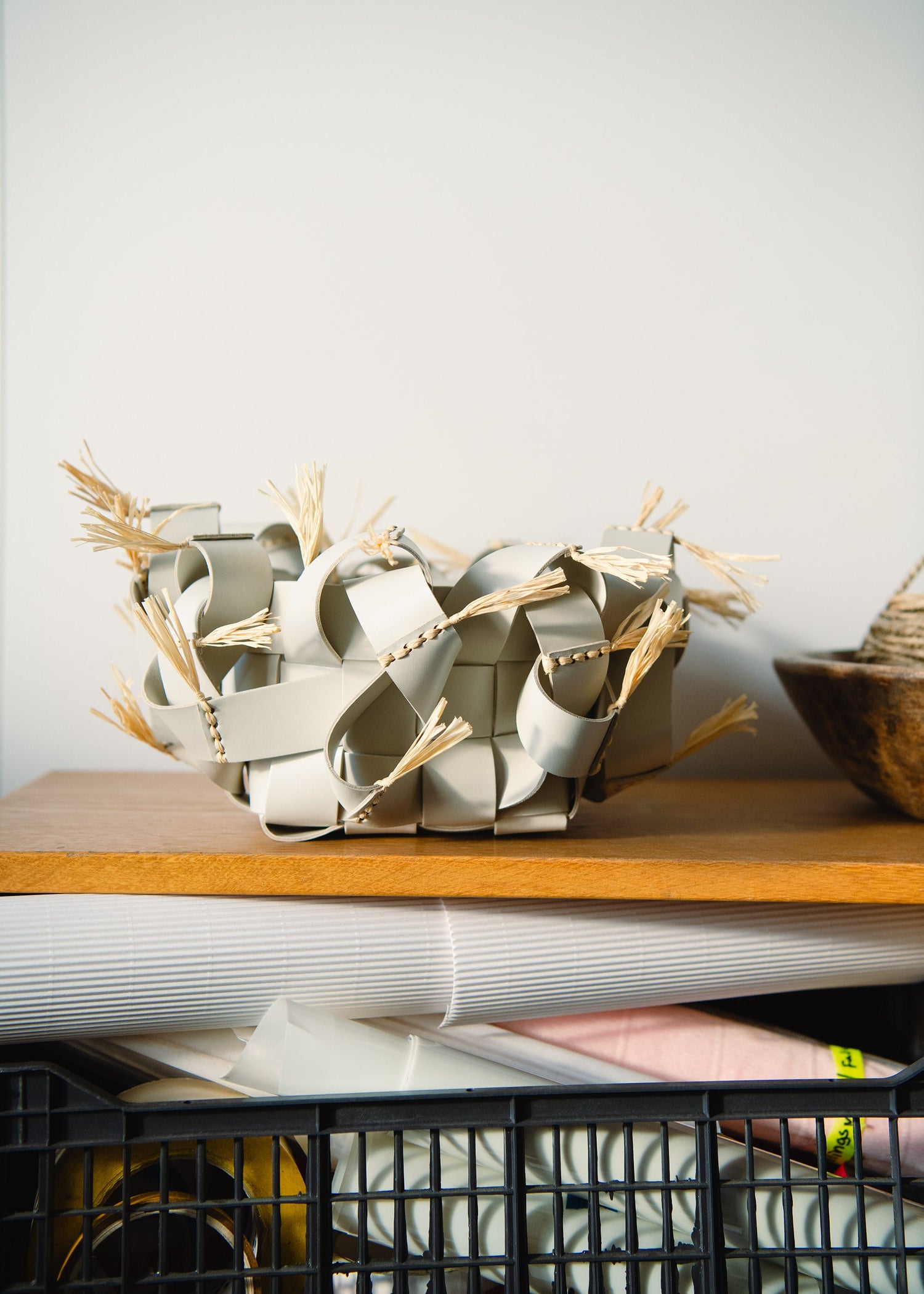 이니(Yni) 바구니 - 화이트 초크