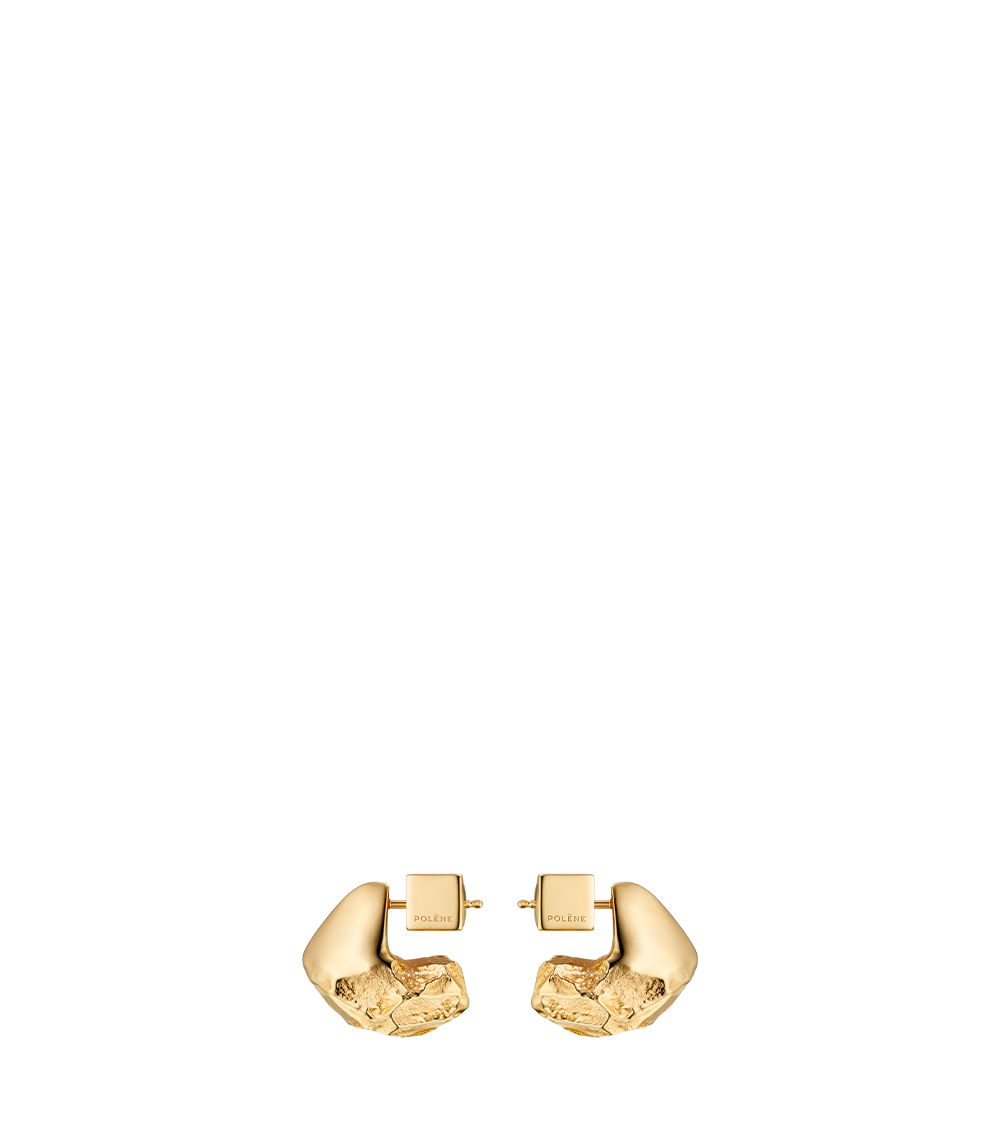 에호즈 스터드 귀걸이 - 24K 골드 도금 에디션