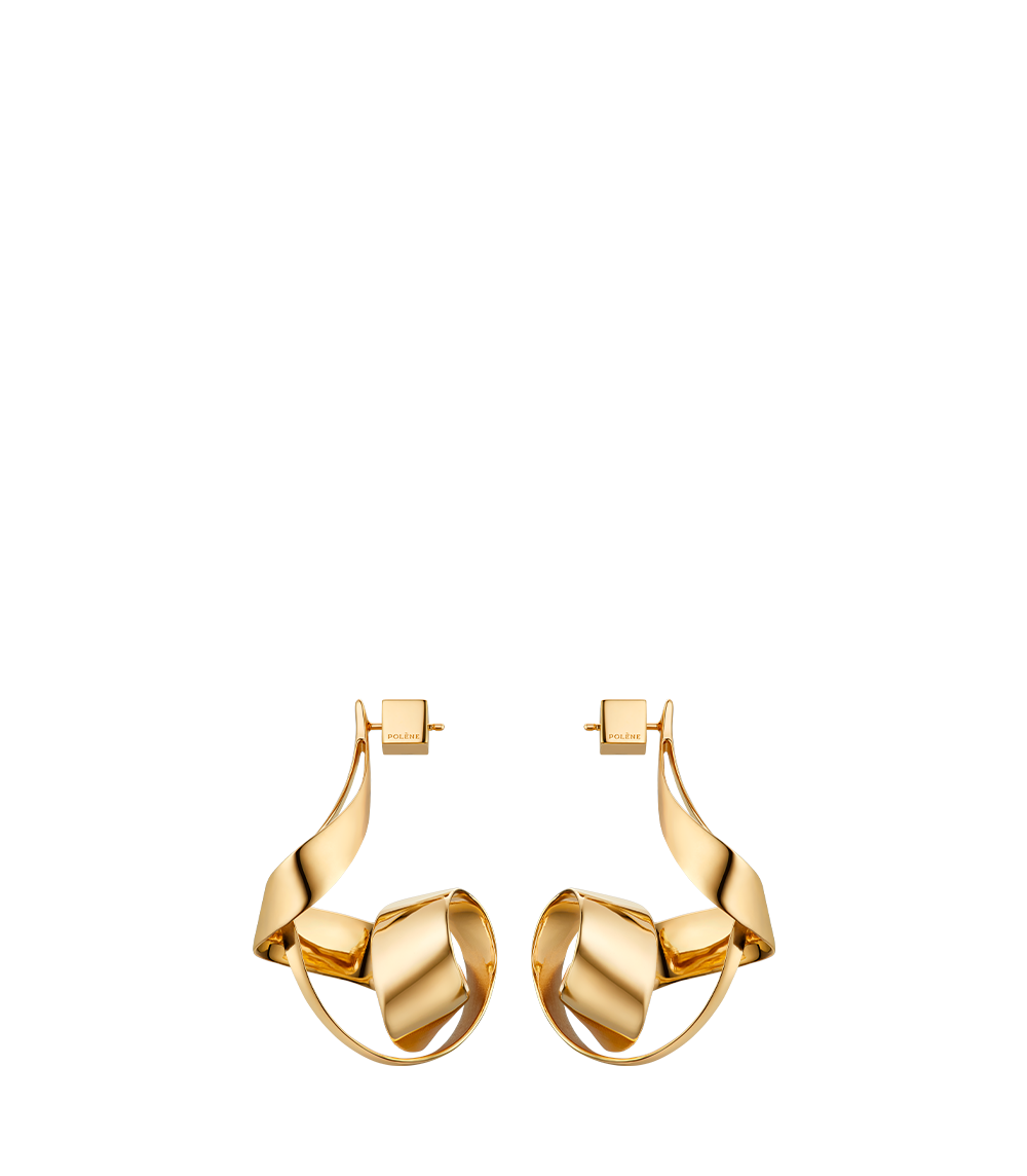 에올 스파이럴 귀걸이 - 24K 골드 도금 에디션